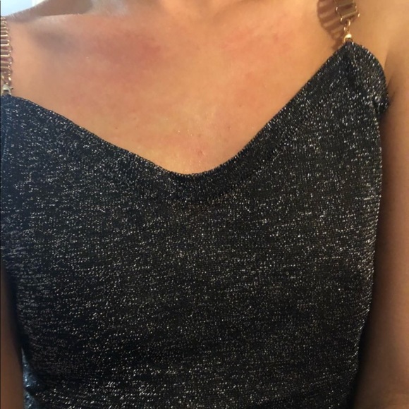 Chain Link Metallic Tank Top - Picture 6 of 6